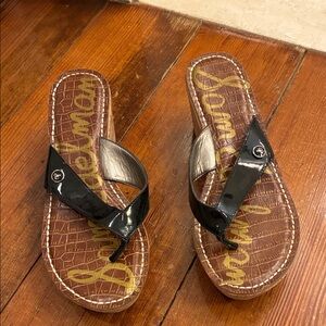 Sam Edelman Black and Brown Sandals